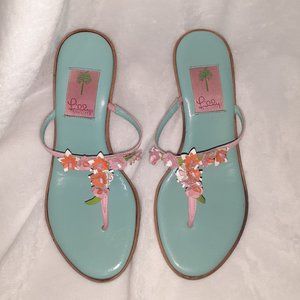 Lilly Pulitzer Italian Made Leather Sandal